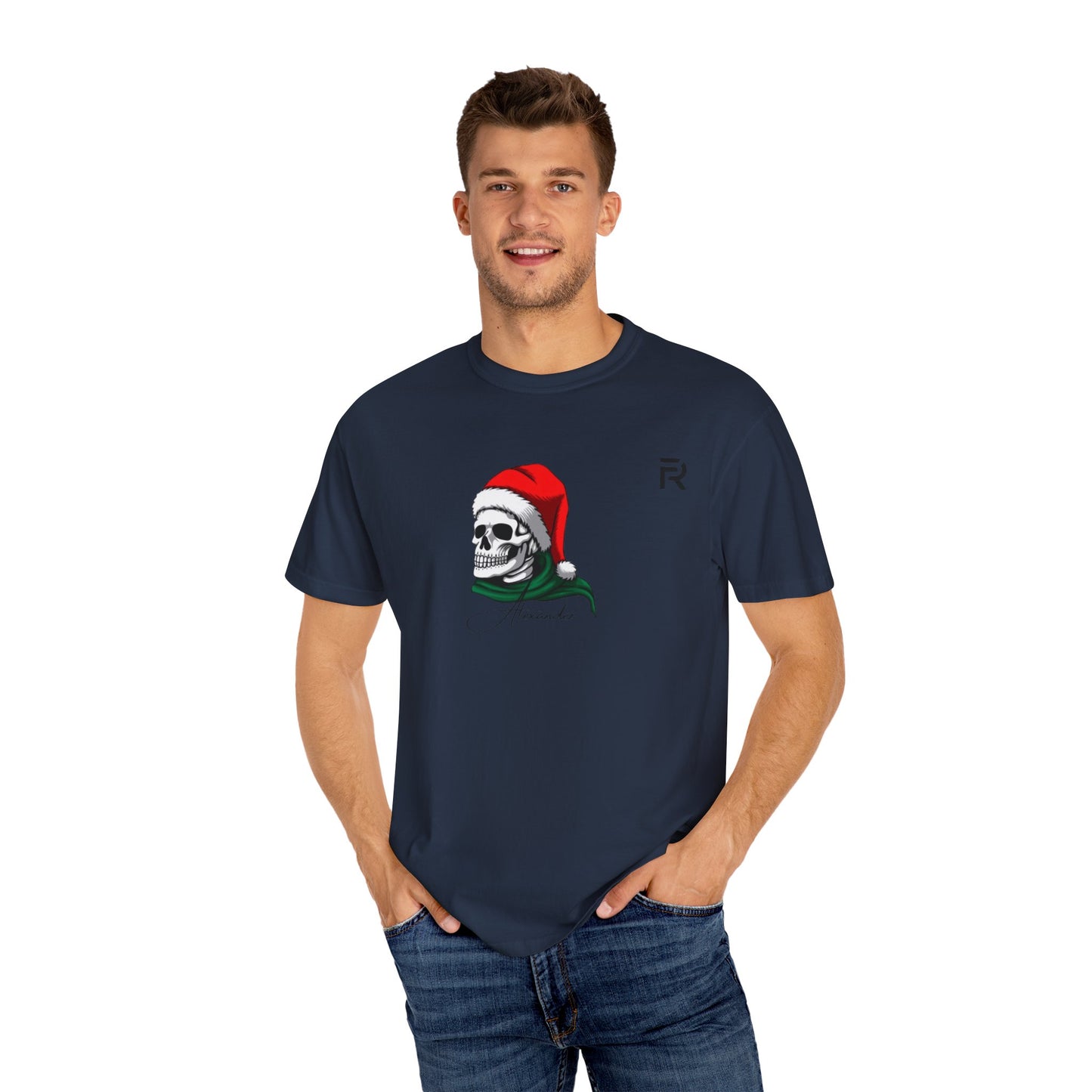Unisex Skull Santa T-Shirt, | Rivvled