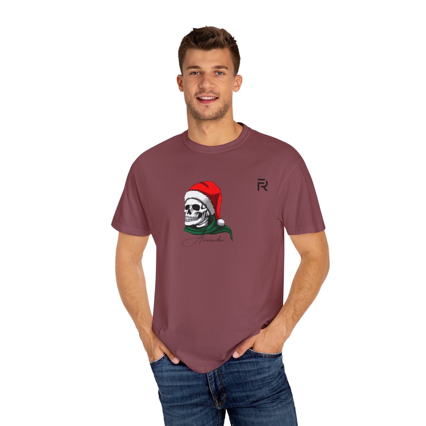 Unisex Skull Santa T-Shirt, | Rivvled