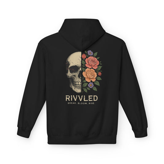 Floral Skull Fleece Hoodie | Rivvled