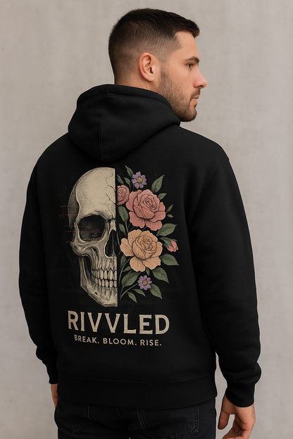 Floral Skull Fleece Hoodie | Rivvled